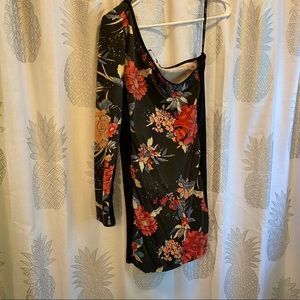 MINKPINK Floral One-Shoulder Dress